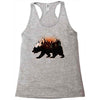Bear Adventure With Roses Racerback Tank
