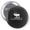 christmas gift elkaholic Pin-back button