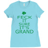 keep calm ireland Ladies Fitted T-Shirt