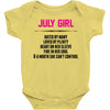 July Girl Hated By Many Baby Onesie