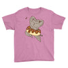 Pusheen the Cat Muscular with Donut Youth Tee