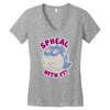 spheal with it! Women's V-Neck T-Shirt
