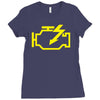 check engine light Ladies Fitted T-Shirt