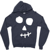 face skull Zipper Hoodie