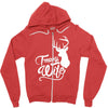trophy wife deer Zipper Hoodie