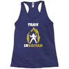 train insaiyan Racerback Tank