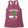 vegetables are what food eats Racerback Tank
