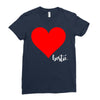Besties Heart Family Matching Ladies Fitted T-Shirt