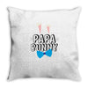 papa bunny Throw Pillow