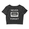 retro and vintage cassette humor Crop Top