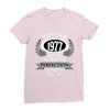 vintage quality without compromise 1977 aged to perfection Ladies Fitted T-Shirt