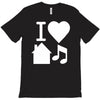 i love house music dj baseball T-Shirt