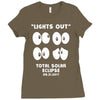 Lights Out, Total Solar Eclipse 08.21.2017 Ladies Fitted T-Shirt