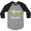 kings are born in december 3/4 Sleeve Shirt