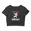 Born Unicorns-Born February Crop Top