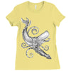 the squid vs Ladies Fitted T-Shirt