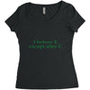 i before e Women's Triblend Scoop T-shirt