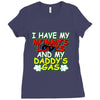 mommy's looks daddy's gas Ladies Fitted T-Shirt