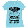 I Am A December Women Ladies Fitted T-Shirt