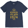 kings are born in 1974 V-Neck Tee