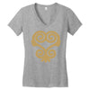 sankofa Women's V-Neck T-Shirt