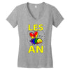 gay pride parade lgbt lesbian gay bi trans queer pan light Women's V-Neck T-Shirt
