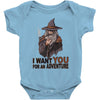 i want you for an adventure Baby Bodysuit