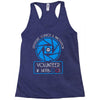 aperture science volunteer Racerback Tank