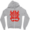 decepticon bowser   mono Zipper Hoodie
