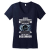 Never Underestimate A Man Who Watches Black Mirror And Was Born in Women's V-Neck T-Shirt