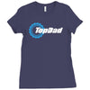 top dad mens funny novelty Ladies Fitted T-Shirt