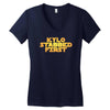 kylo stabbed first Women's V-Neck T-Shirt