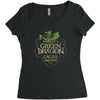green dragon lager Women's Triblend Scoop T-shirt