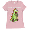oh no monster Ladies Fitted T-Shirt