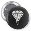 dripping diamond Pin-back button
