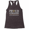 proud autism grandson Racerback Tank