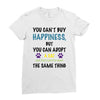 you can't buy happiness, but you can adopt a cat and that's pretty muc Ladies Fitted T-Shirt