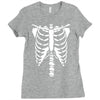 halloween skeleton Ladies Fitted T-Shirt