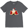 funny flashing naked nude christmas santa claus V-Neck Tee