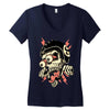freaky biker Women's V-Neck T-Shirt