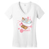 clean eating Women's V-Neck T-Shirt