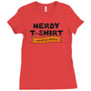 nerdy Ladies Fitted T-Shirt