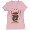 with enough coffee, everything is possible Ladies Fitted T-Shirt