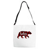 baby christmas bear Adjustable Strap Totes