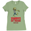 zombies eat brains Ladies Fitted T-Shirt
