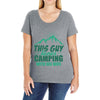 Camper Couple Man Ladies Curvy T-Shirt