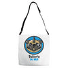 believe in pugcorns Adjustable Strap Totes
