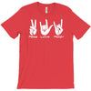 peace love rock funny T-Shirt