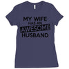 awesome husband Ladies Fitted T-Shirt