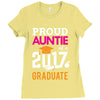 Class of 2017 Proud Auntie Graduation Ladies Fitted T-Shirt